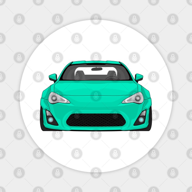 GT86 TURQUOISE Magnet by VENZ0LIC